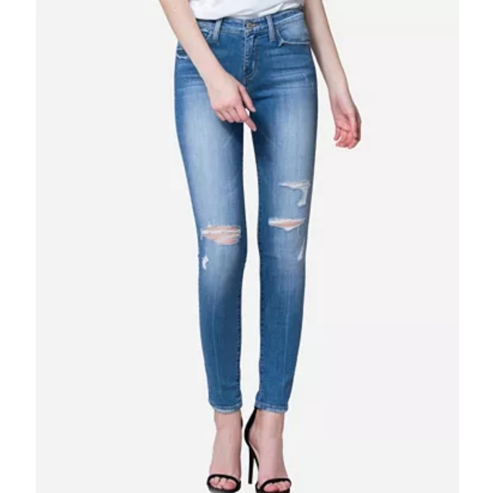 HOST PICK ~ FLYING MONKEY DISTRESSED SKINNY JEANS - Picture 3 of 10